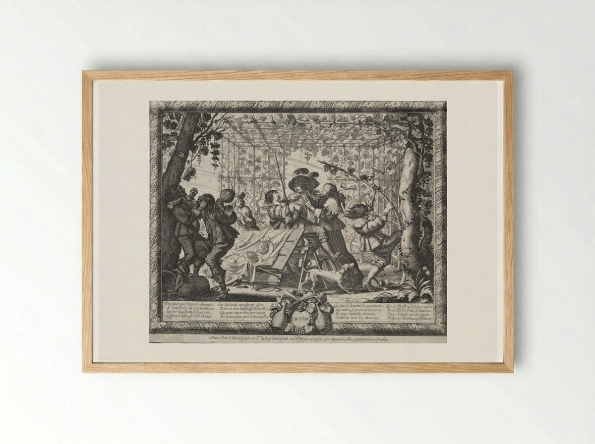 The Four Seasons: Autumn - Abraham Bosse - Framed Print Wood