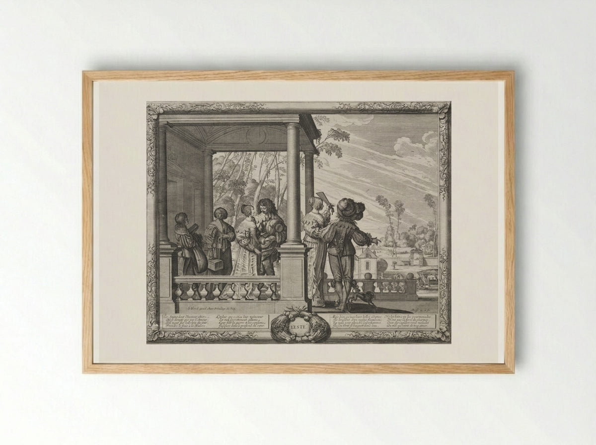 The Four Seasons: Summer - Abraham Bosse - Framed Print Wood