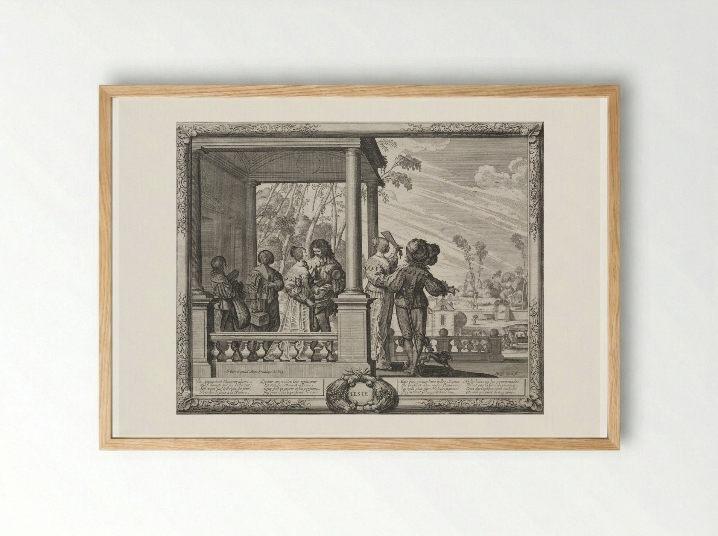 The Four Seasons: Summer - Abraham Bosse - Framed Print Wood