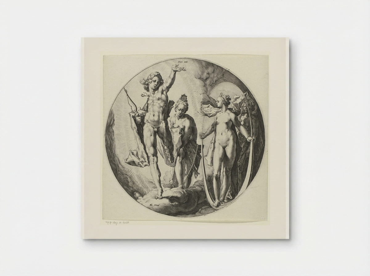 The Fourth Day of Creation: The Creation of the Sun, Moon and Stars - Jan Harmensz. Muller - Poster