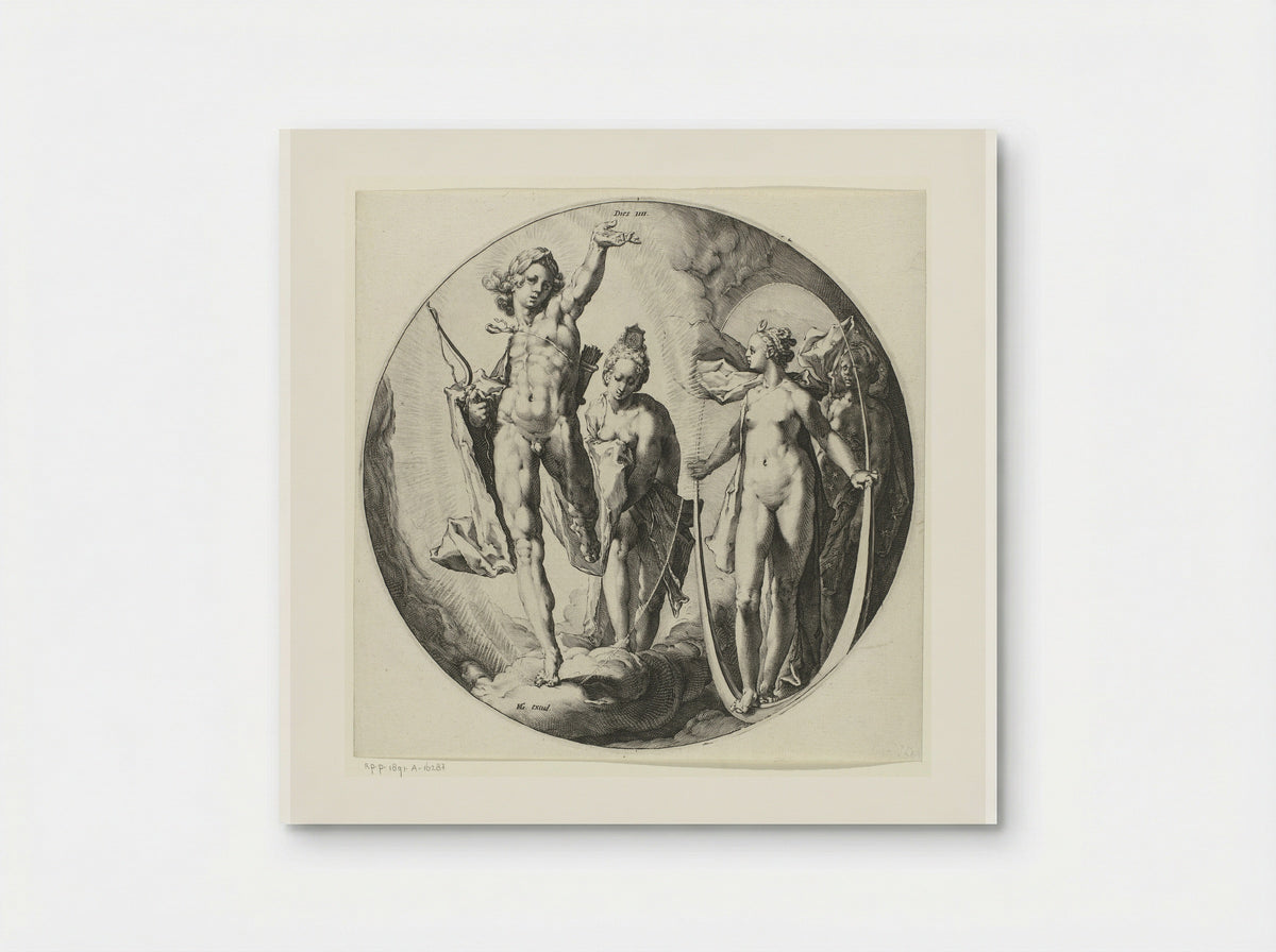 The Fourth Day of Creation: The Creation of the Sun, Moon and Stars - Jan Harmensz. Muller - Poster