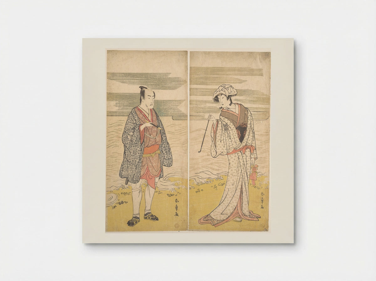 The Fourth Matsumoto Koshiro as a Man Dressed in a Short Kimono - Katsukawa Shunjō - Poster