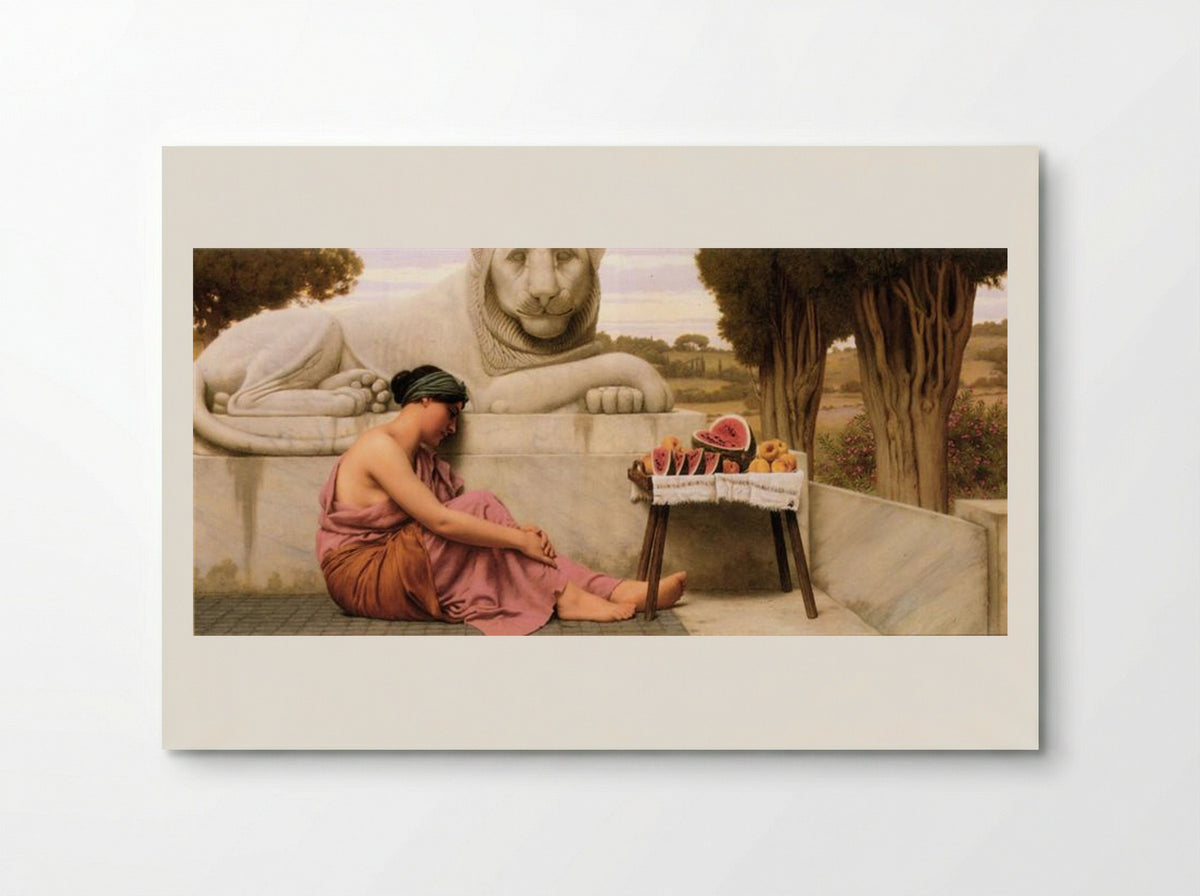 The Fruit Vendor - John William Godward - Poster