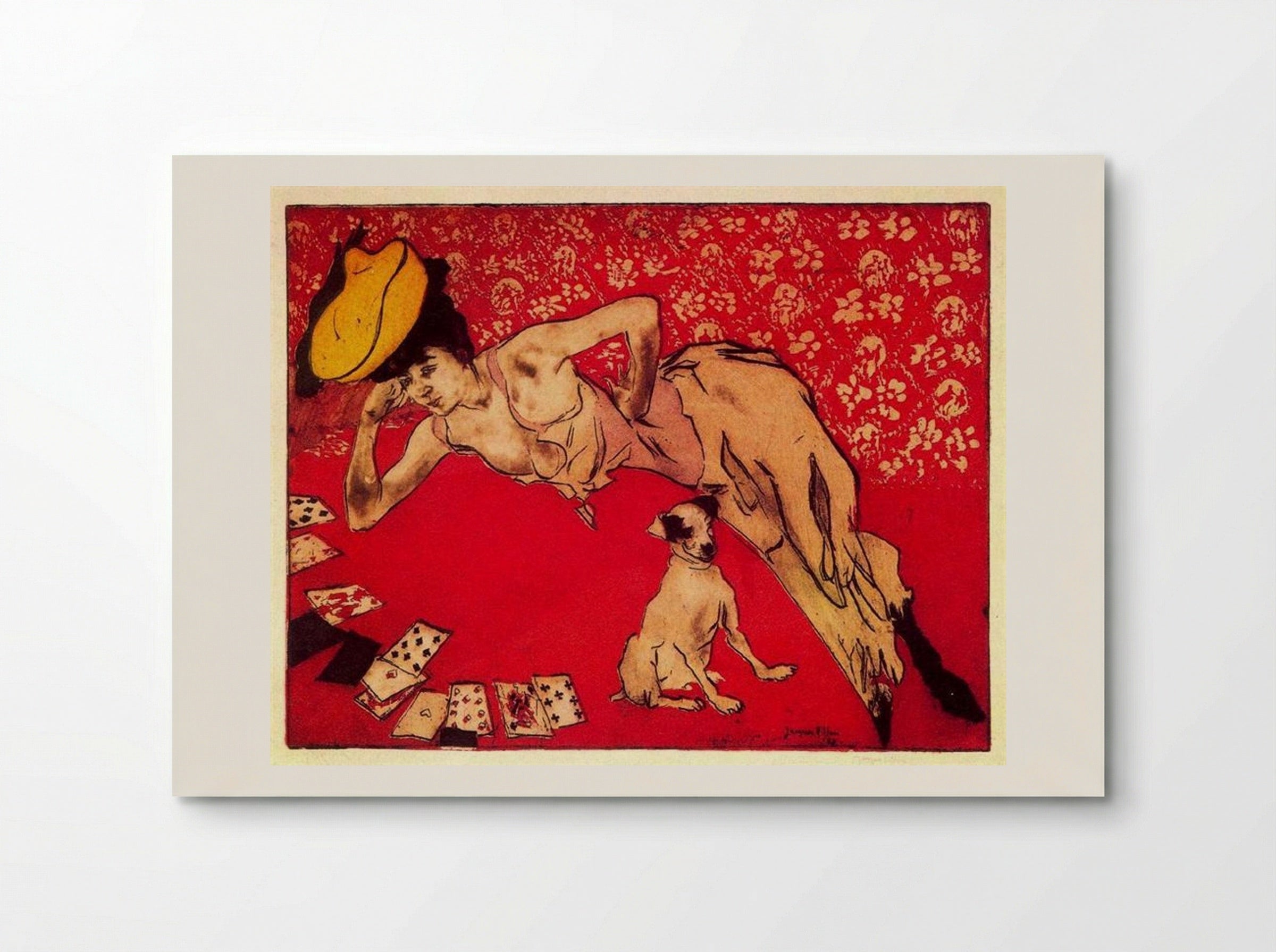 The Game of Solitaire - Jacques Villon - Poster