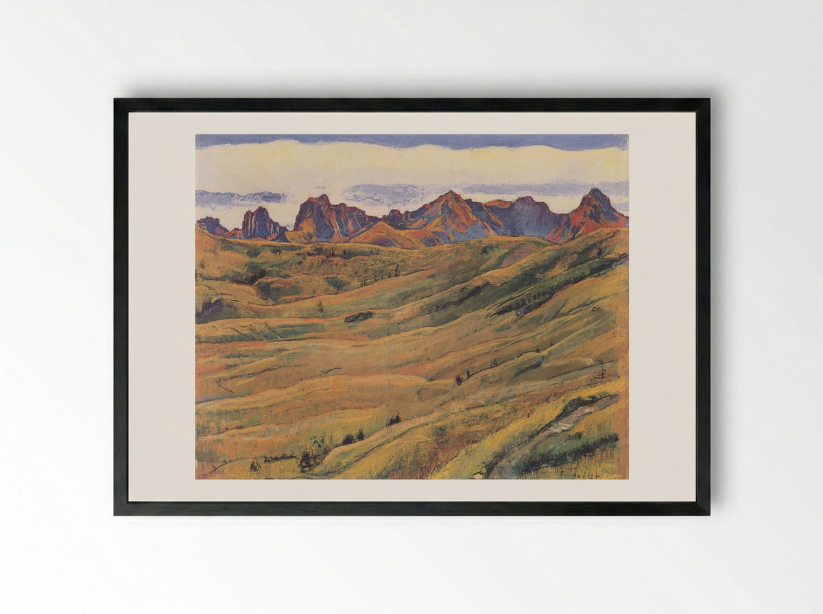 The Gantrisch - Ferdinand Hodler - Framed Print Black