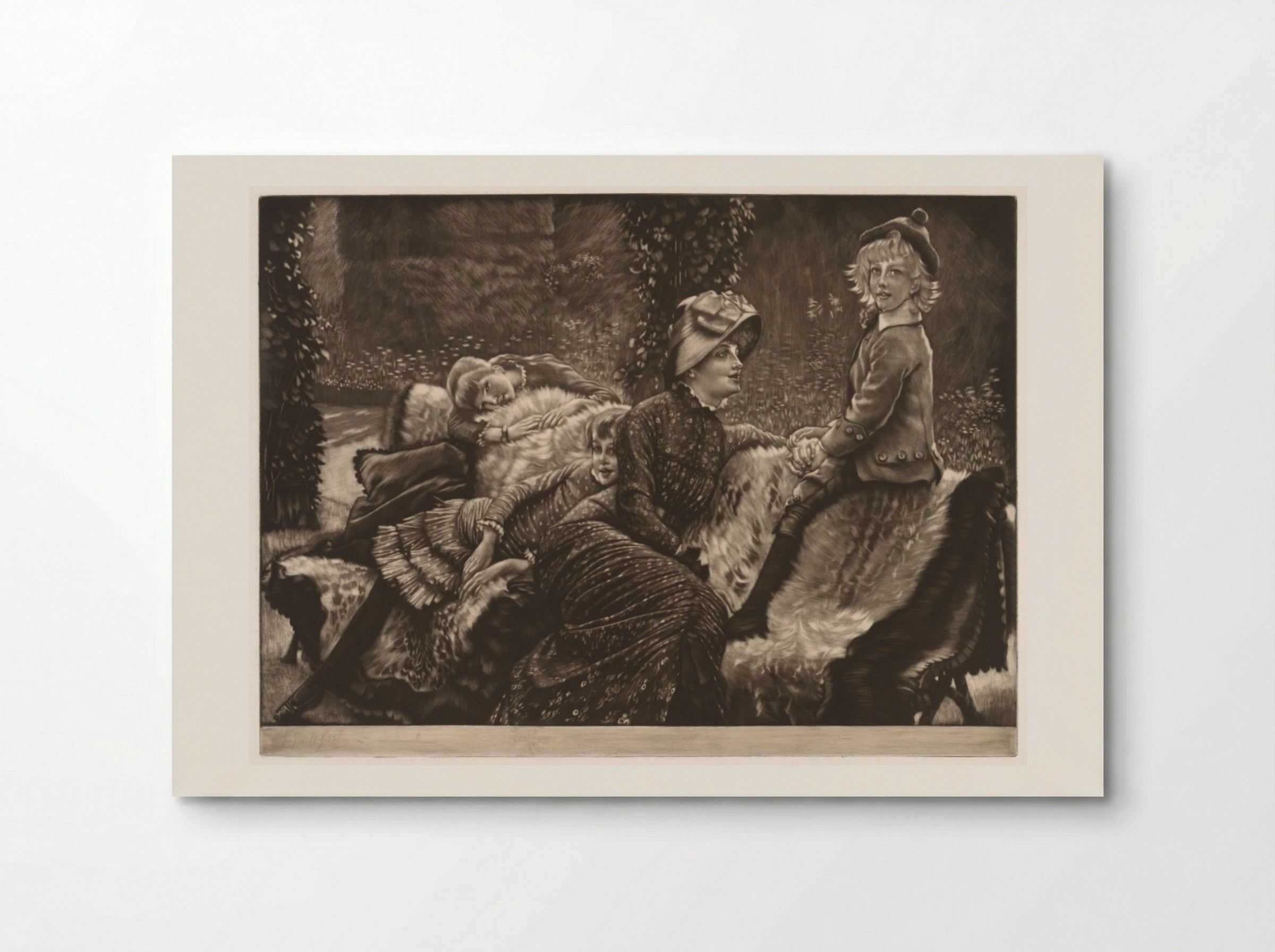 The Garden Bench - James Tissot - Poster