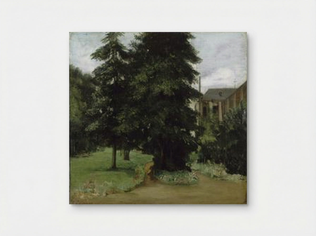 The Garden of the Loos-les-Lille Abbacy - Gustave Courbet - Poster