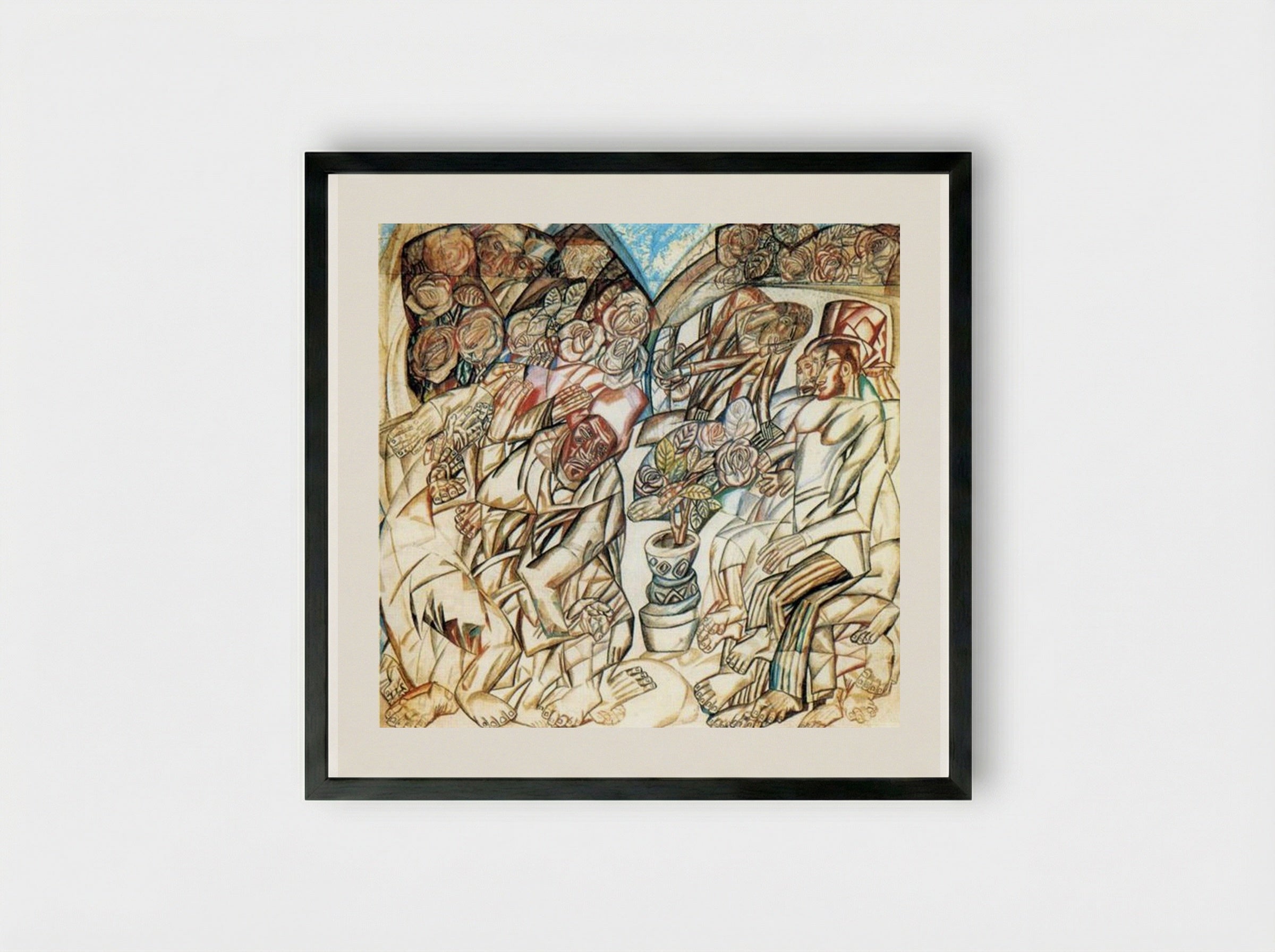The Gardener - Pavel Filonov - Framed Print Black