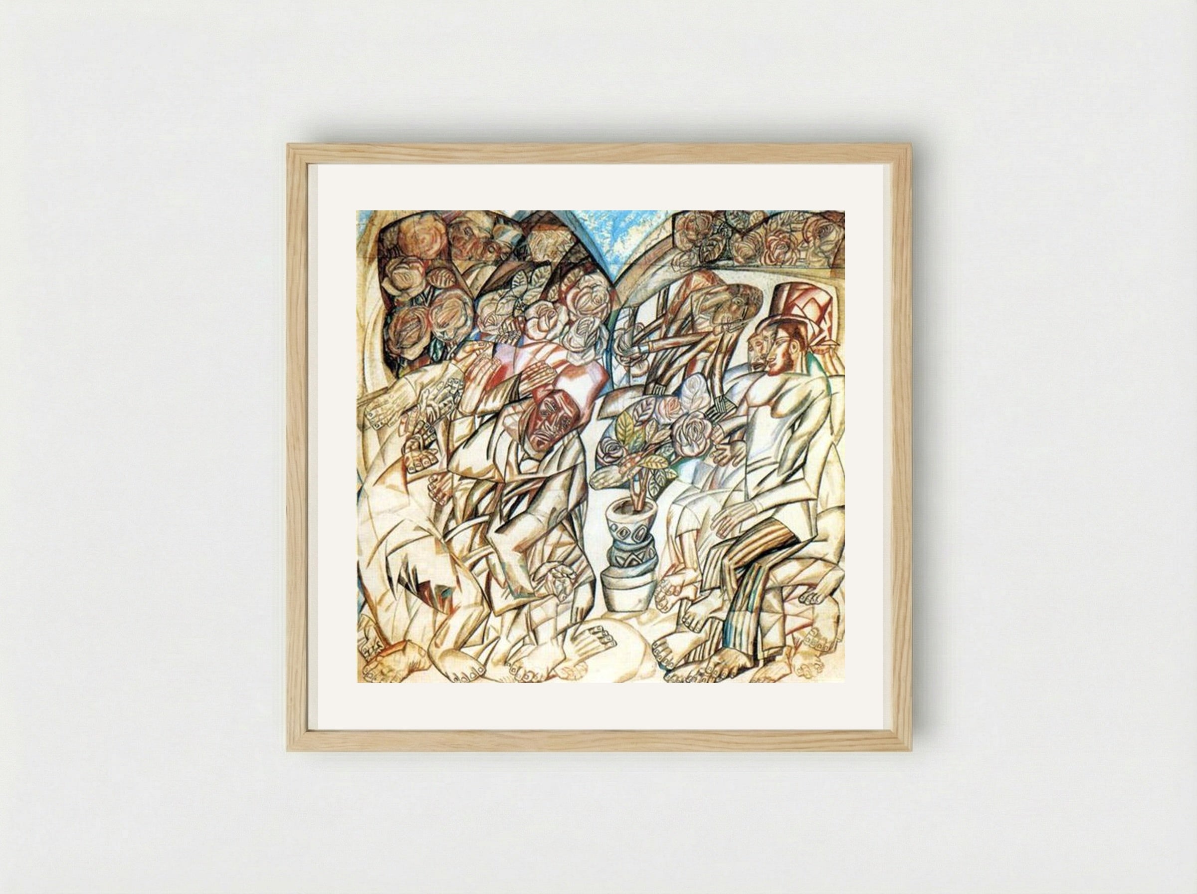 The Gardener - Pavel Filonov - Framed Print Wood