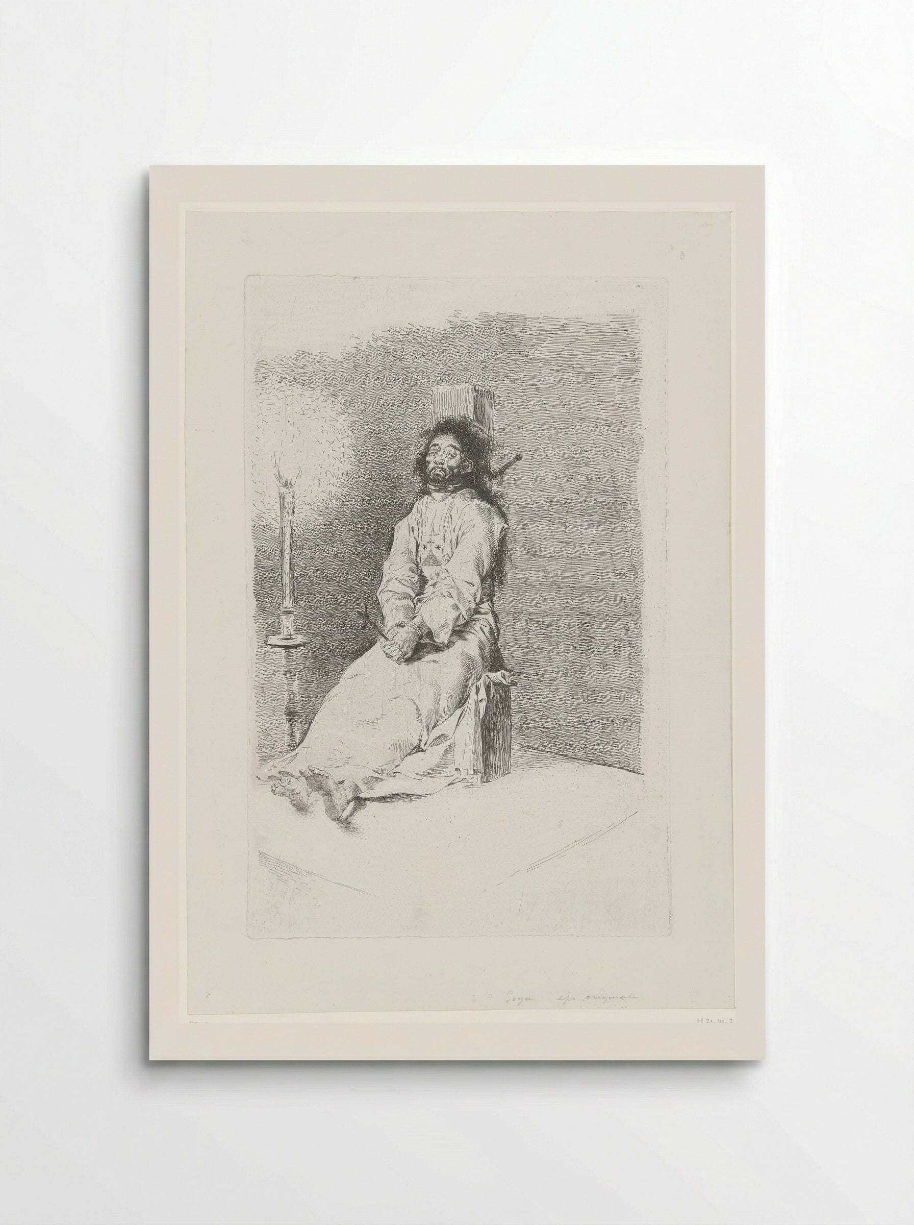 The Garrotted Man - Francisco de Goya - Poster