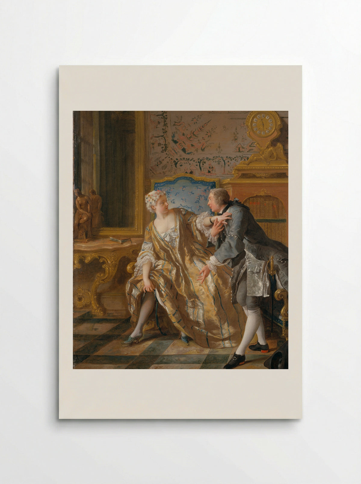 The Garter - Jean François de Troy - Poster