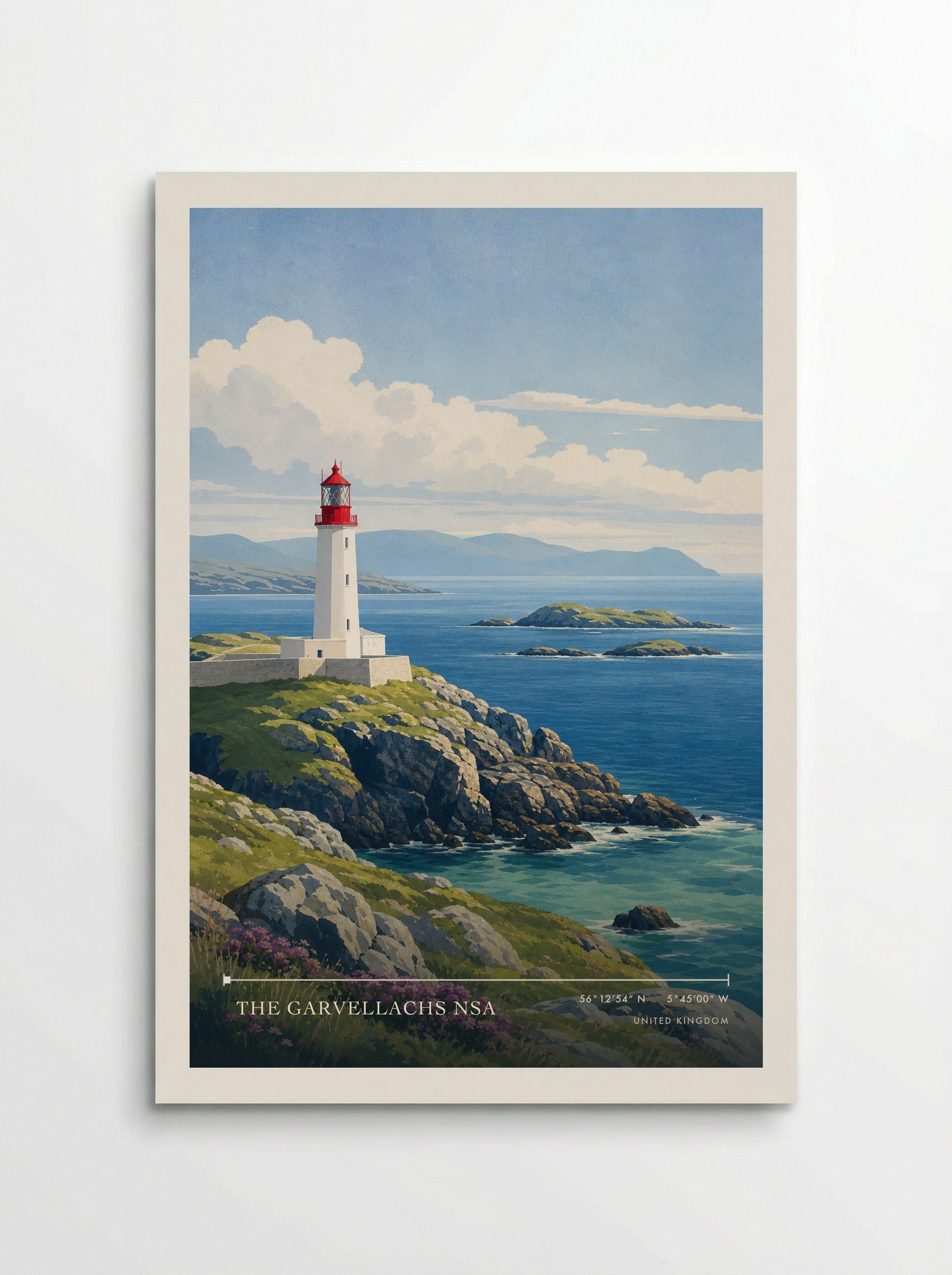 The Garvellachs NSA United Kingdom Travel Poster - Poster