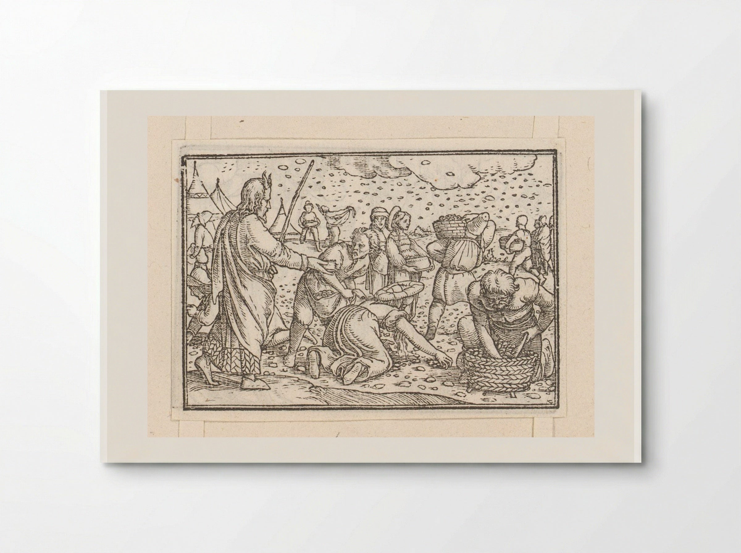 The Gathering of the Manna - Veit Rudolf Specklin - Poster