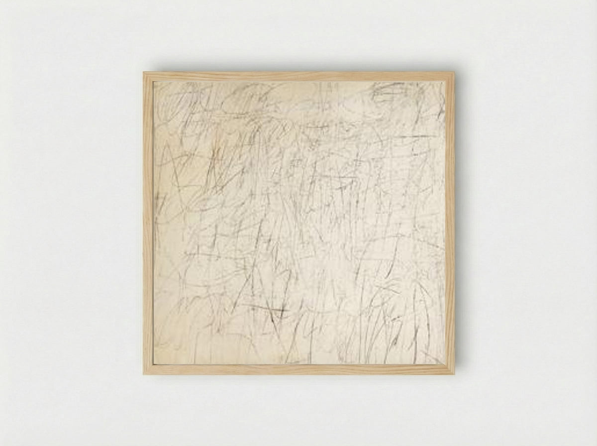 The Geeks - Cy Twombly - Framed Print Wood
