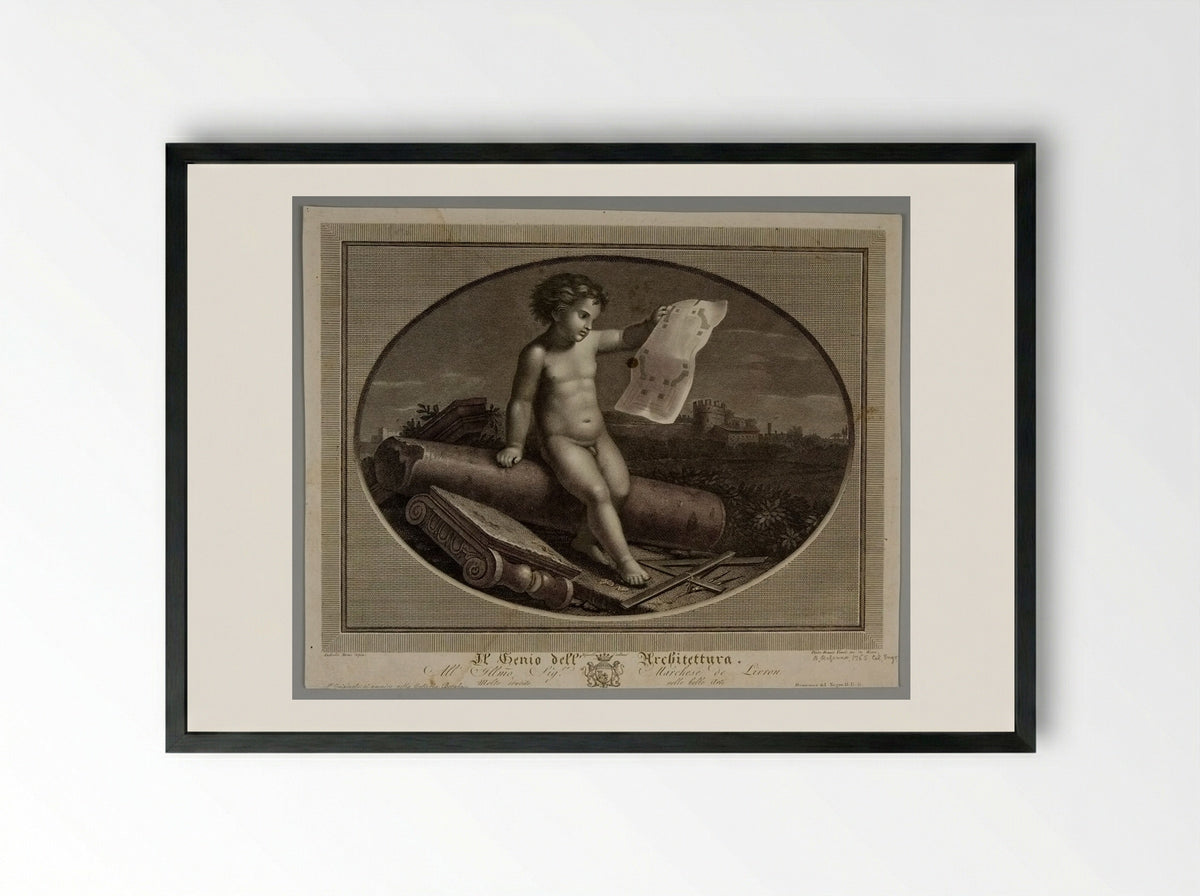 The Genius of Architecture - Pietro Bonato - Framed Print Black