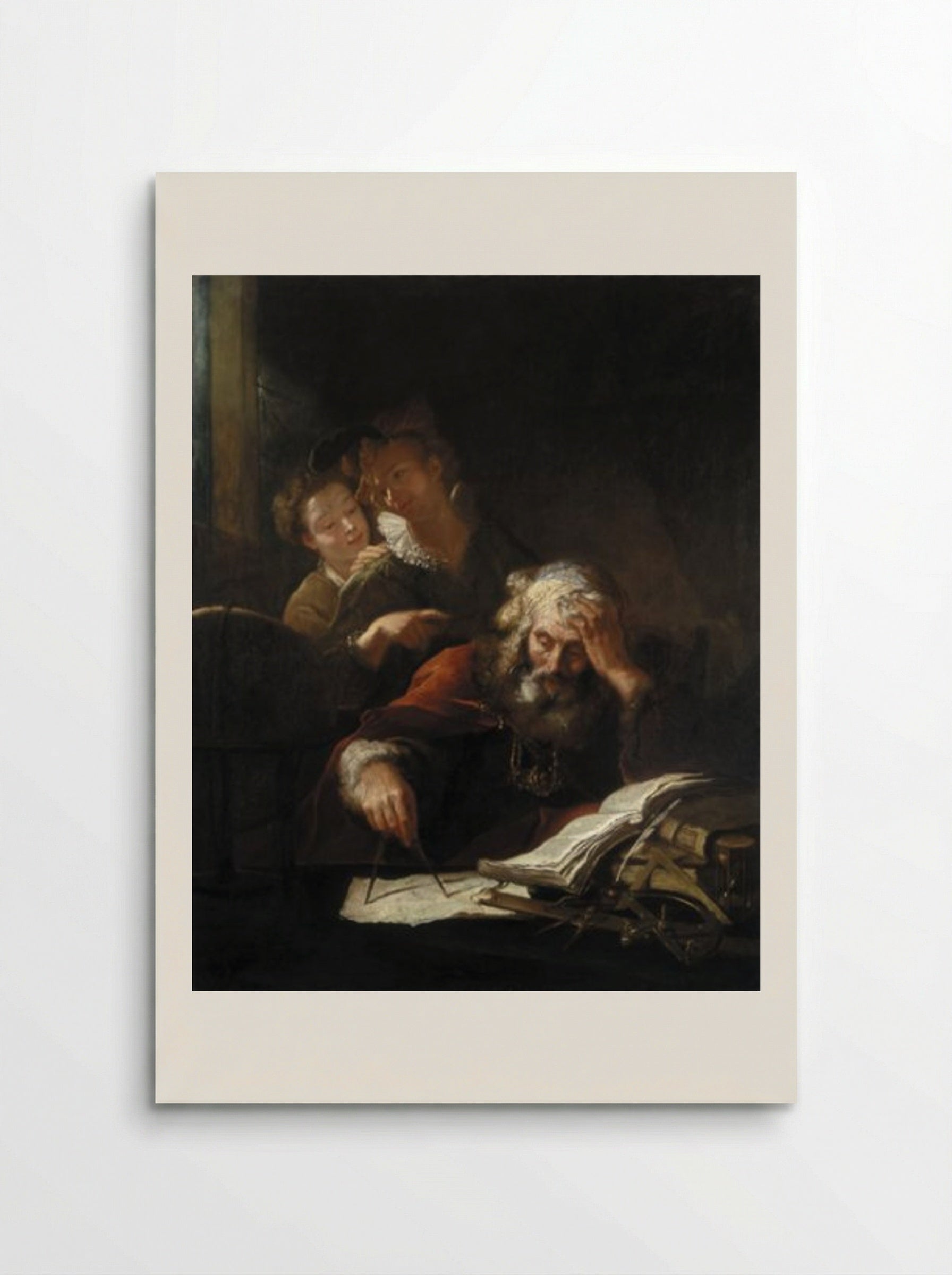 The Geometrician - Antoine Pesne - Poster