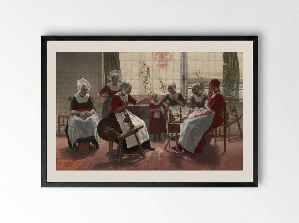 The Ghost Story - Walter MacEwen - Framed Print Black