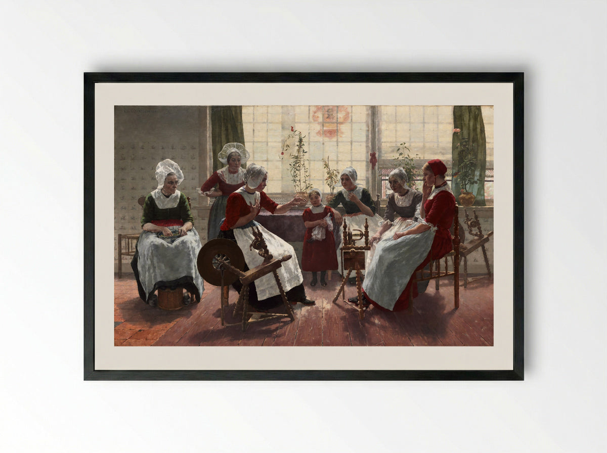 The Ghost Story - Walter MacEwen - Framed Print Black