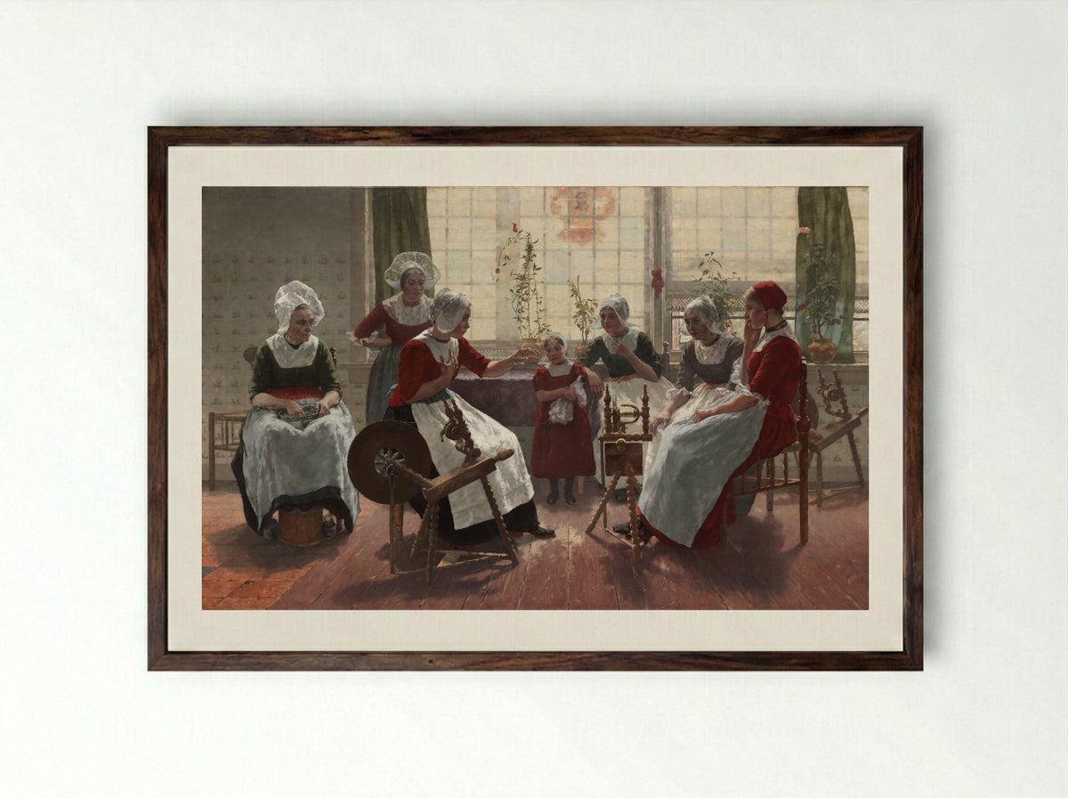 The Ghost Story - Walter MacEwen - Framed Print Dark Wood