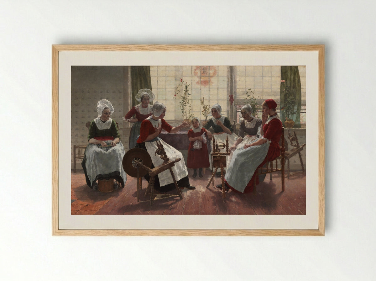 The Ghost Story - Walter MacEwen - Framed Print Wood