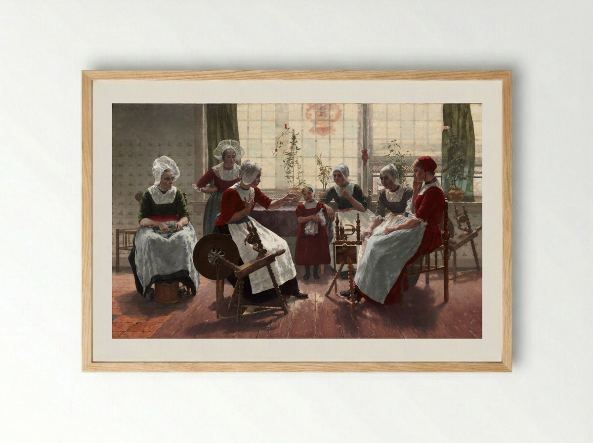 The Ghost Story - Walter MacEwen - Framed Print Wood