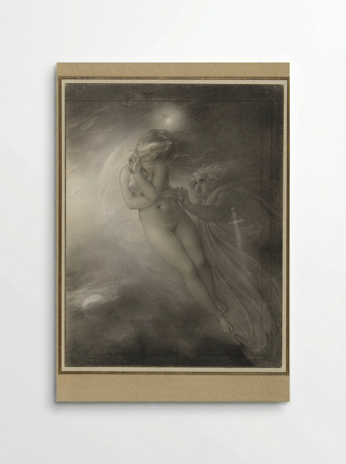 The Ghosts of Malvina and Oscar - Anne-Louis Girodet-Trioson - Poster