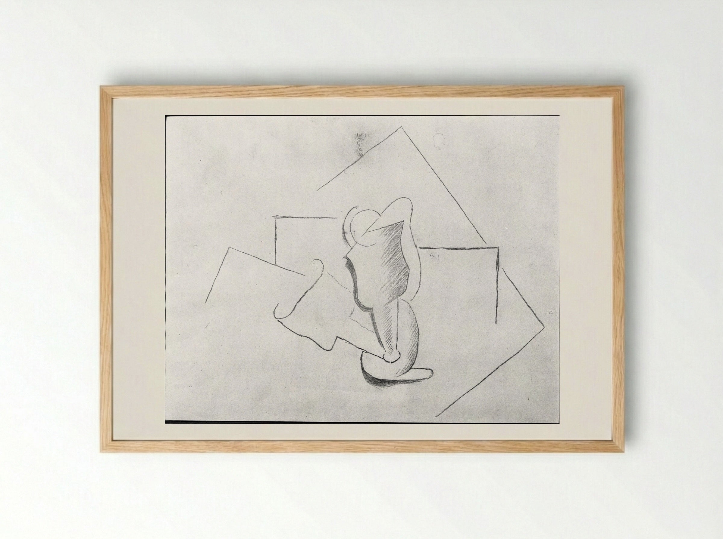 The Glass - Pablo Picasso - Framed Print Wood