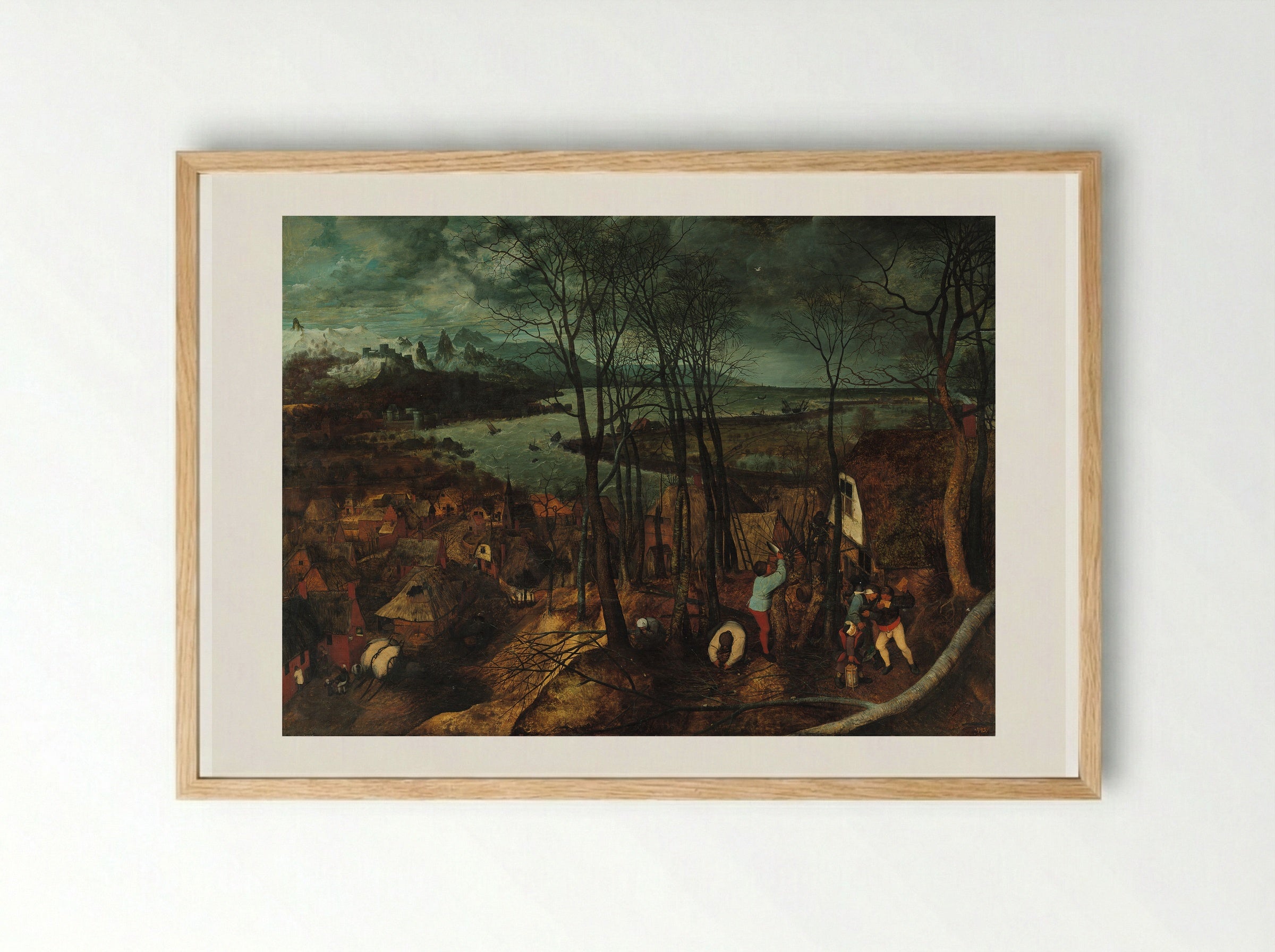 The Gloomy Day - Pieter Bruegel the Elder - Framed Print Wood