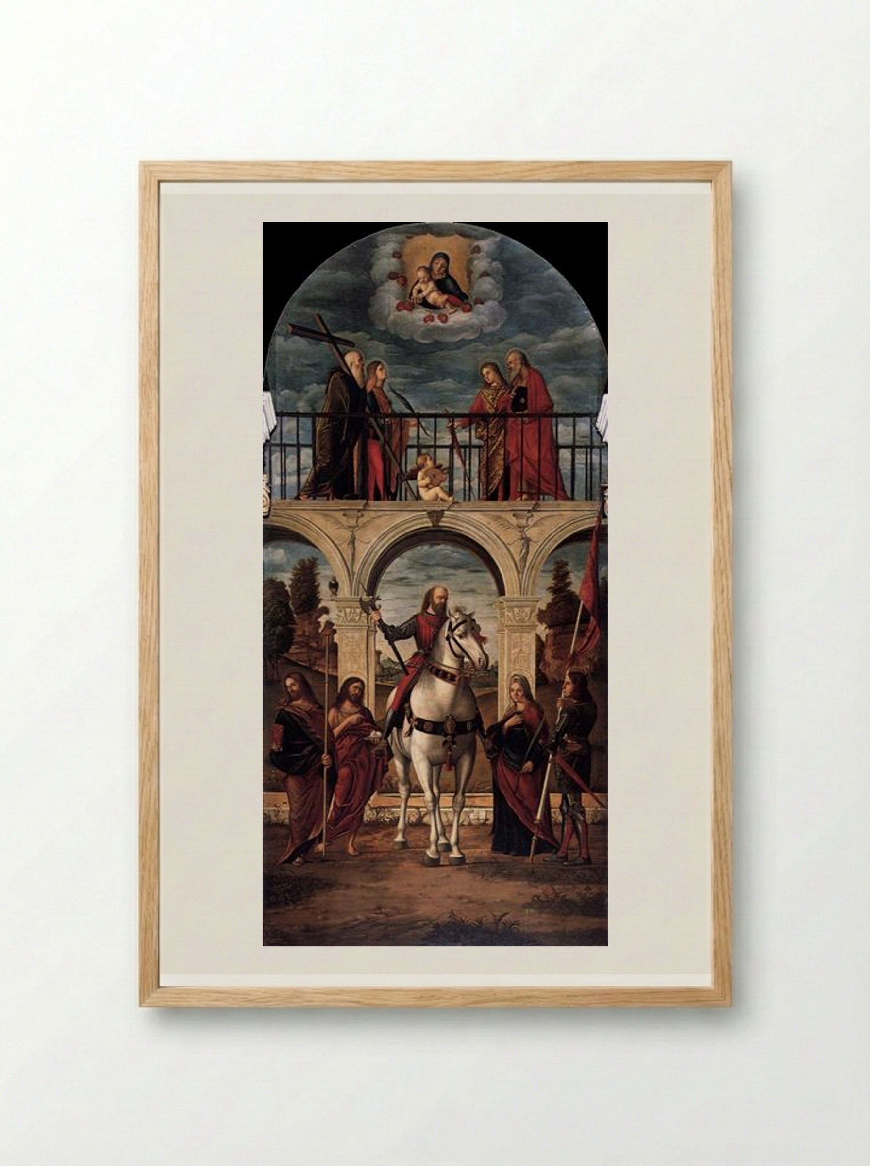 The Glory of St. Vidal - Vittore Carpaccio - Framed Print Wood