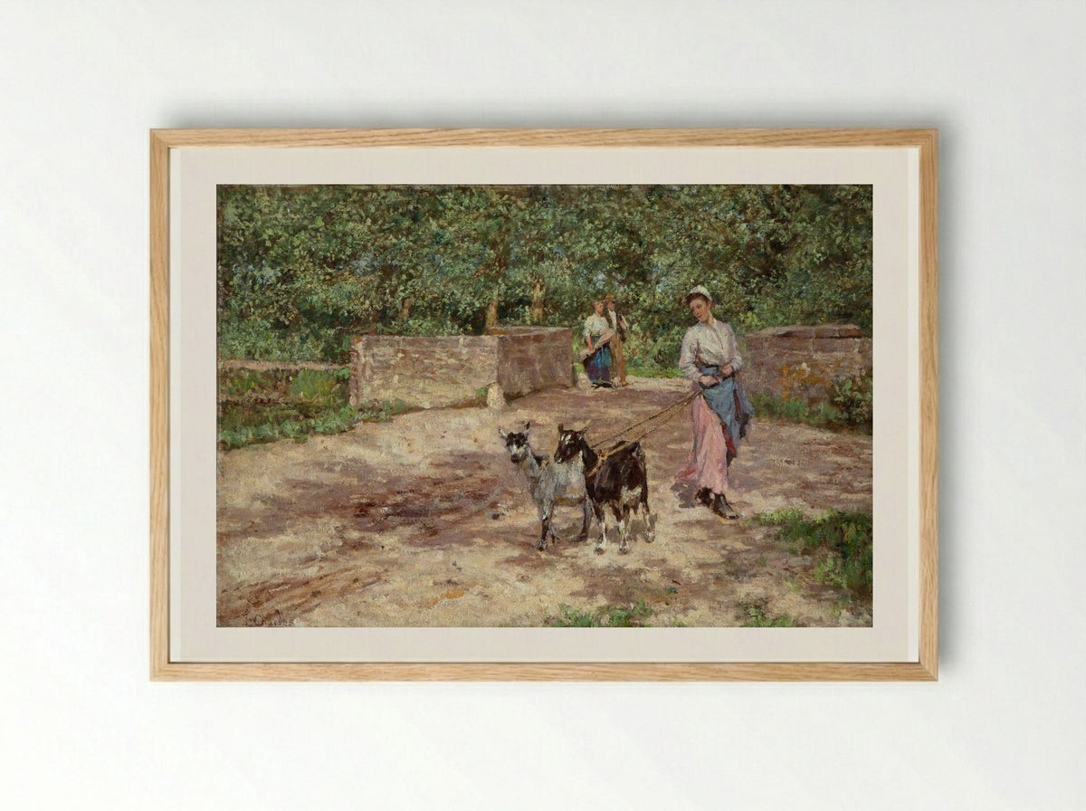 The Goat Girl - James Charles - Framed Print Wood