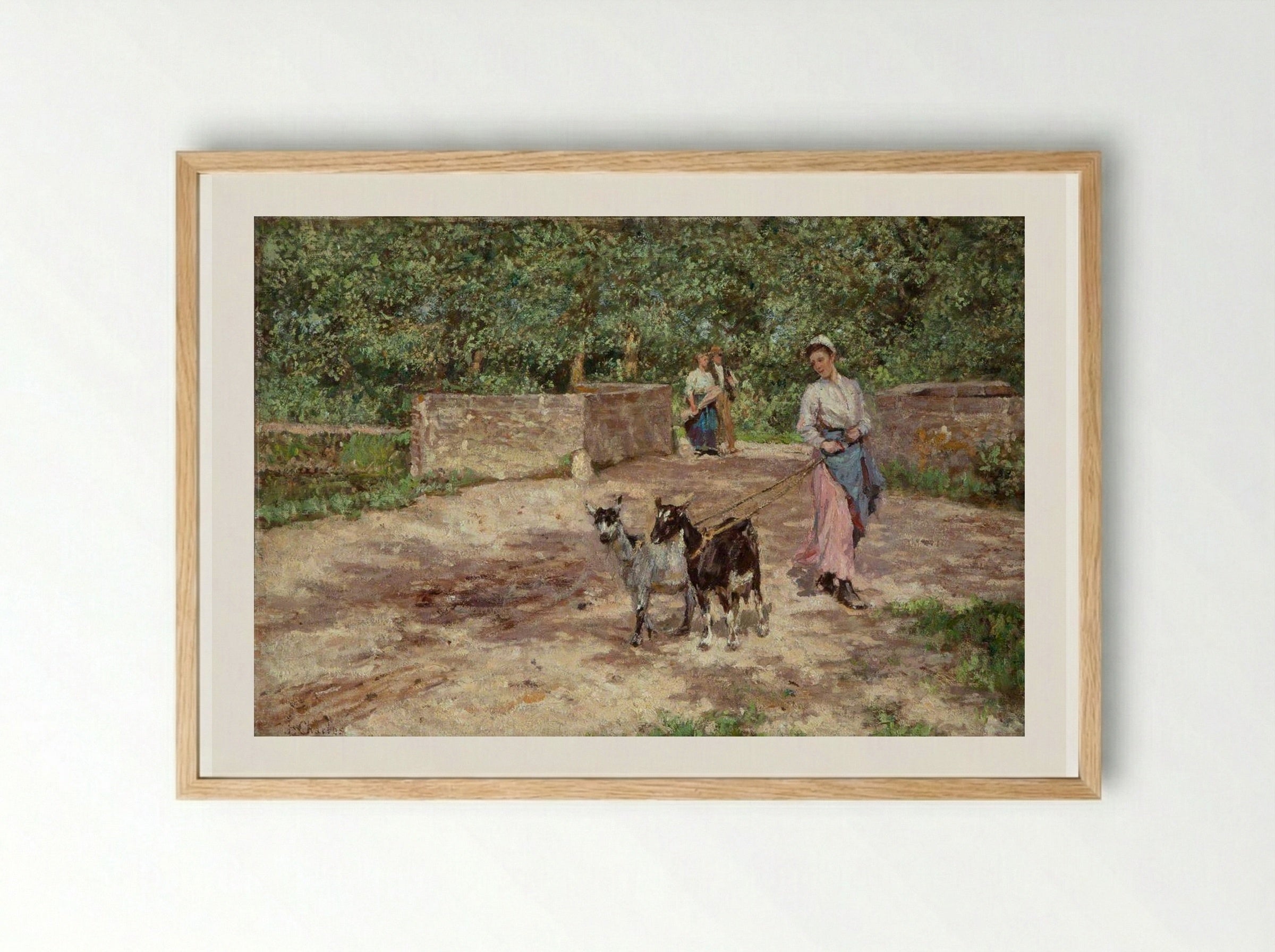 The Goat Girl - James Charles - Framed Print Wood