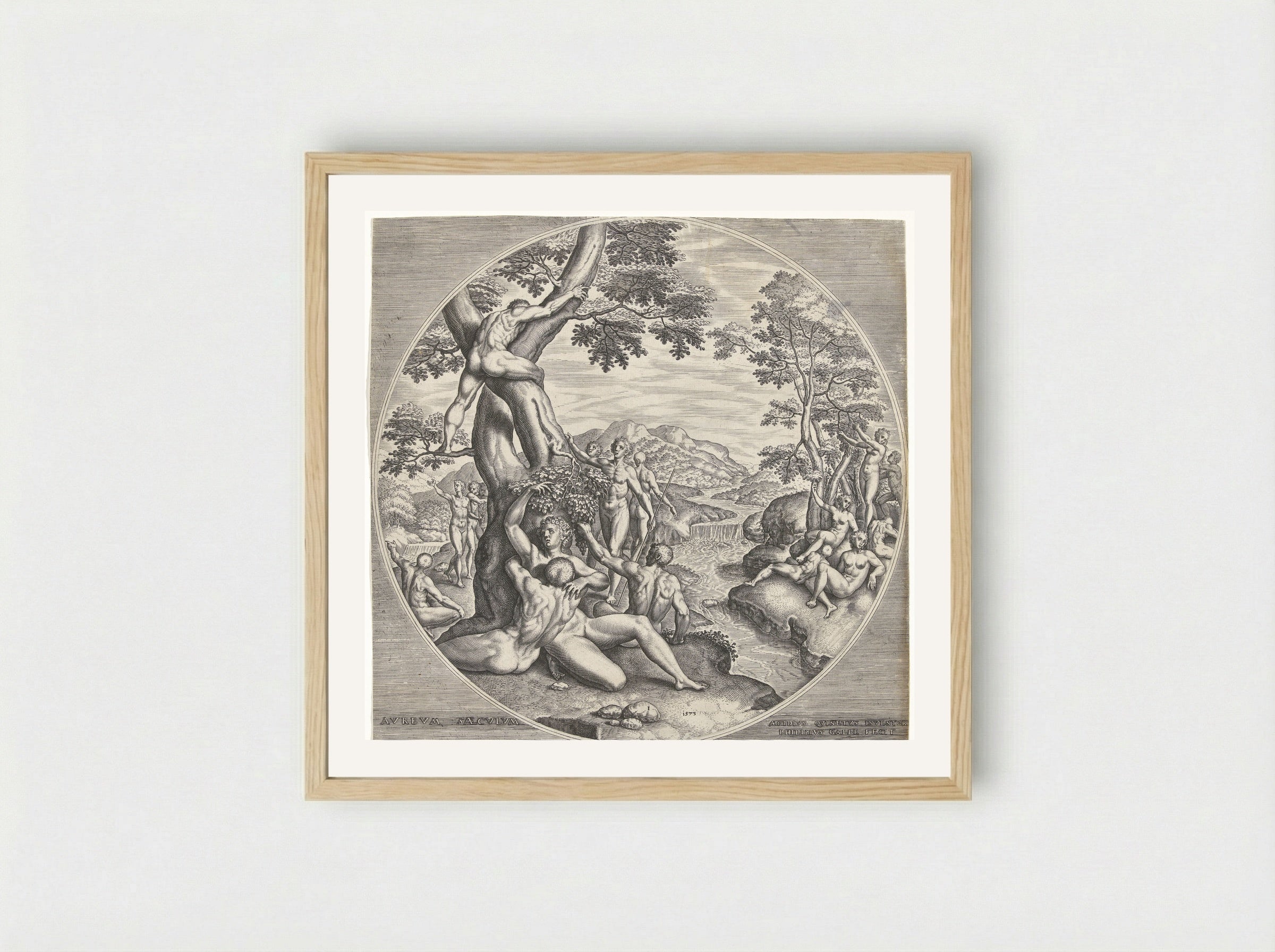 The Golden Age - Philips Galle - Framed Print Wood