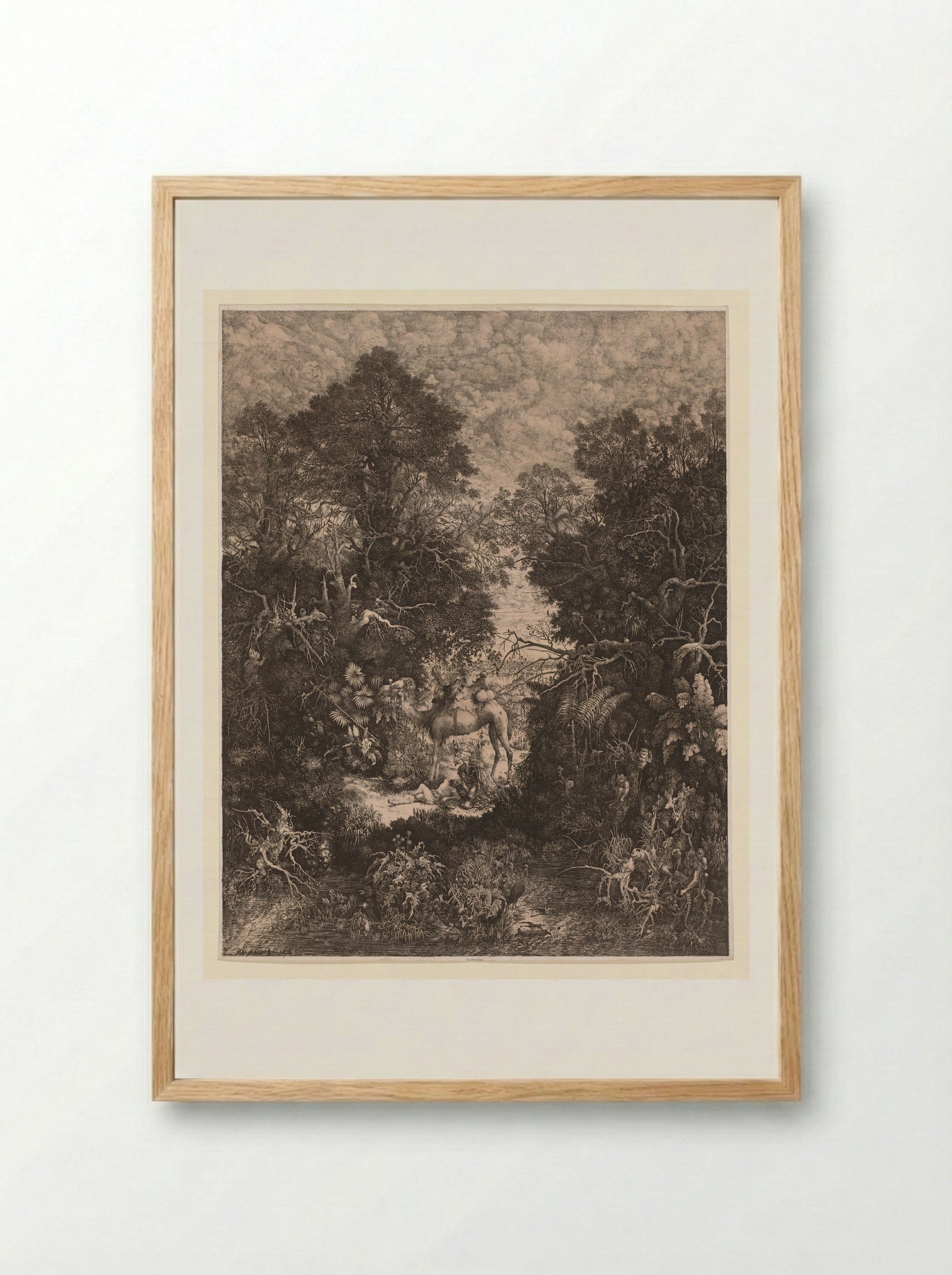 The Good Samaritan - Rodolphe Bresdin - Framed Print Wood