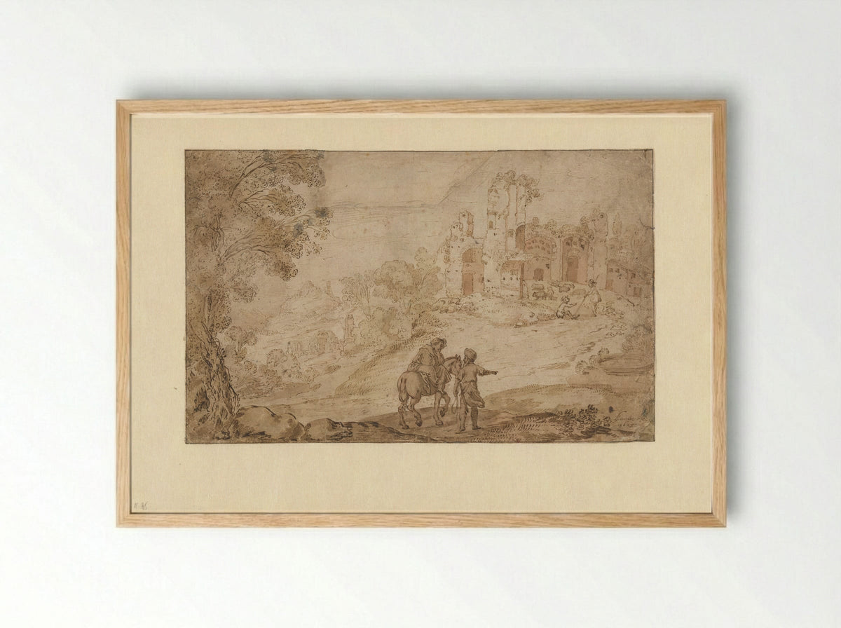 The Good Samaritan - Lambert Jacobsz - Framed Print Wood