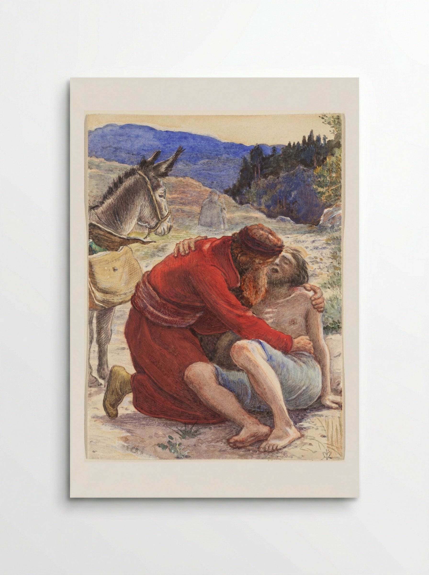 The Good Samaritan - John Everett Millais - Poster