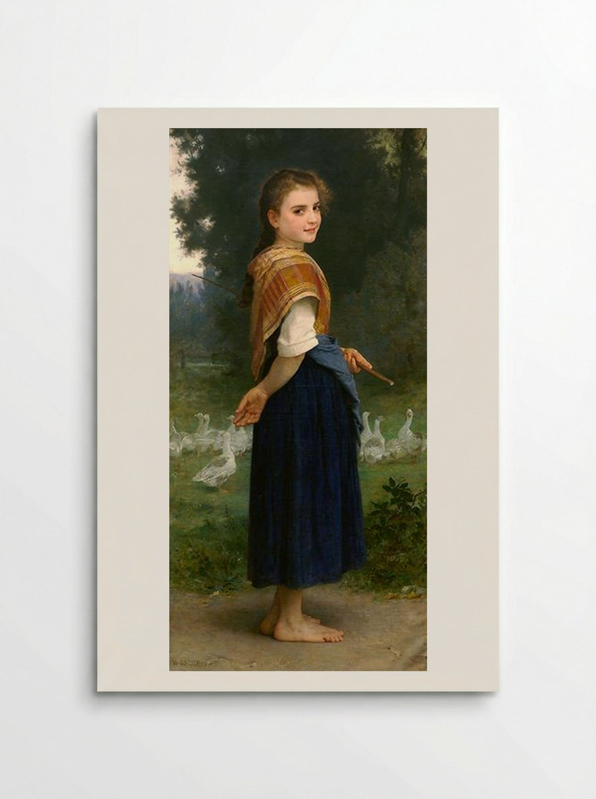 The Goose Girl - William-Adolphe Bouguereau - Poster