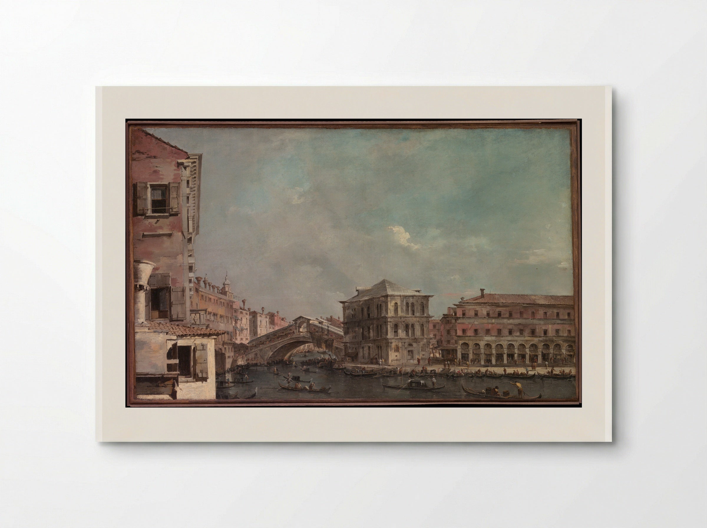 The Grand Canal above the Rialto - Francesco Guardi - Poster