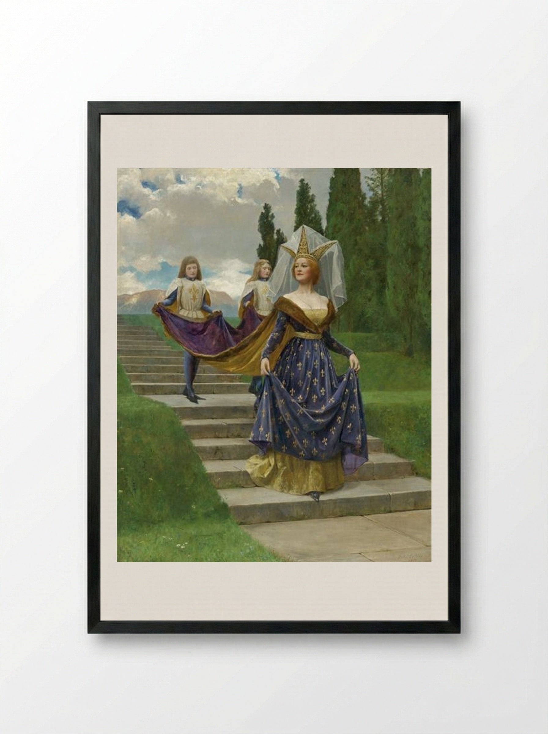 The Grand Lady - John Collier - Framed Print Black