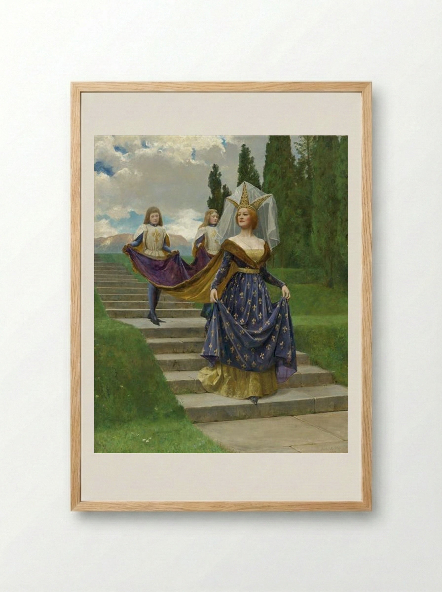 The Grand Lady - John Collier - Framed Print Wood