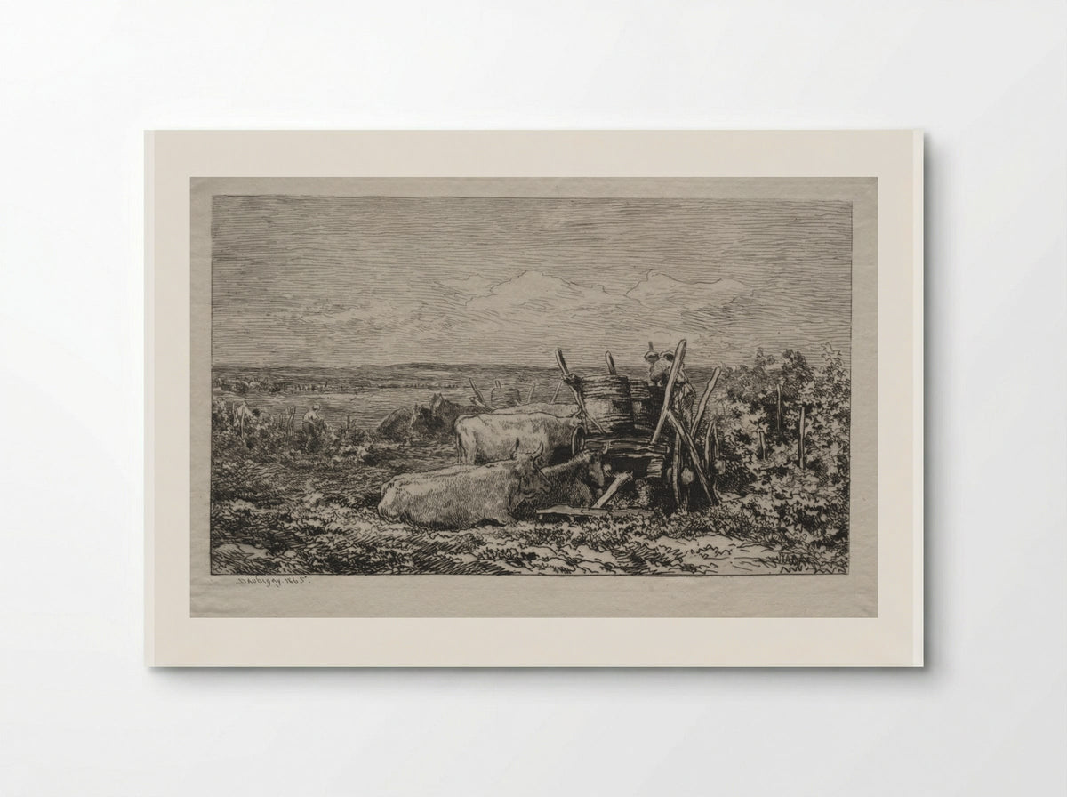 The Grape Harvest - Charles-François Daubigny - Poster