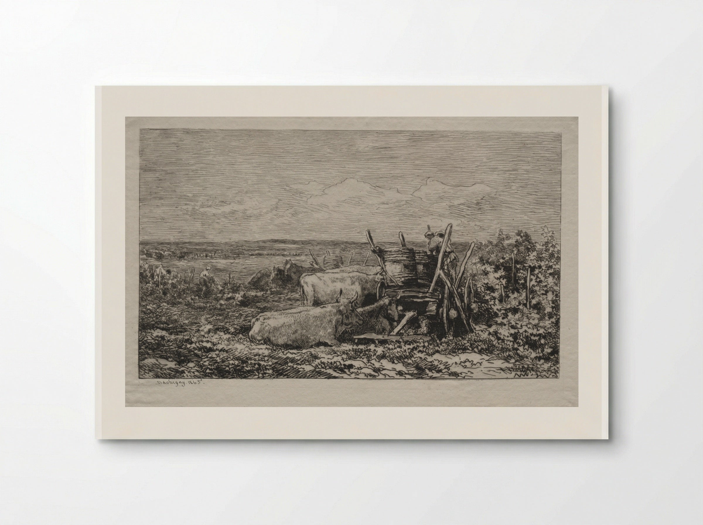 The Grape Harvest - Charles-François Daubigny - Poster