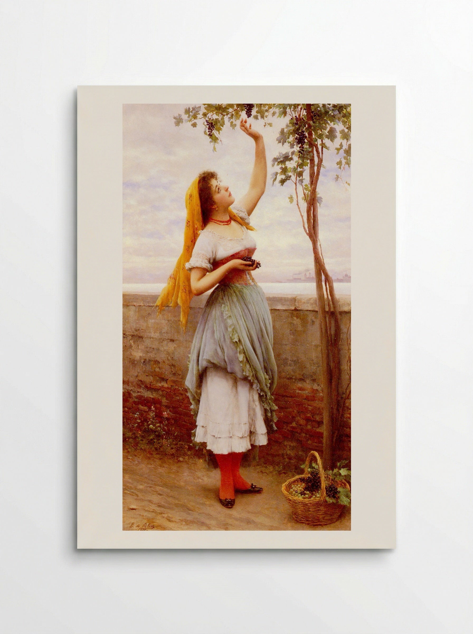 The Grape Picker - Eugene de Blaas - Poster
