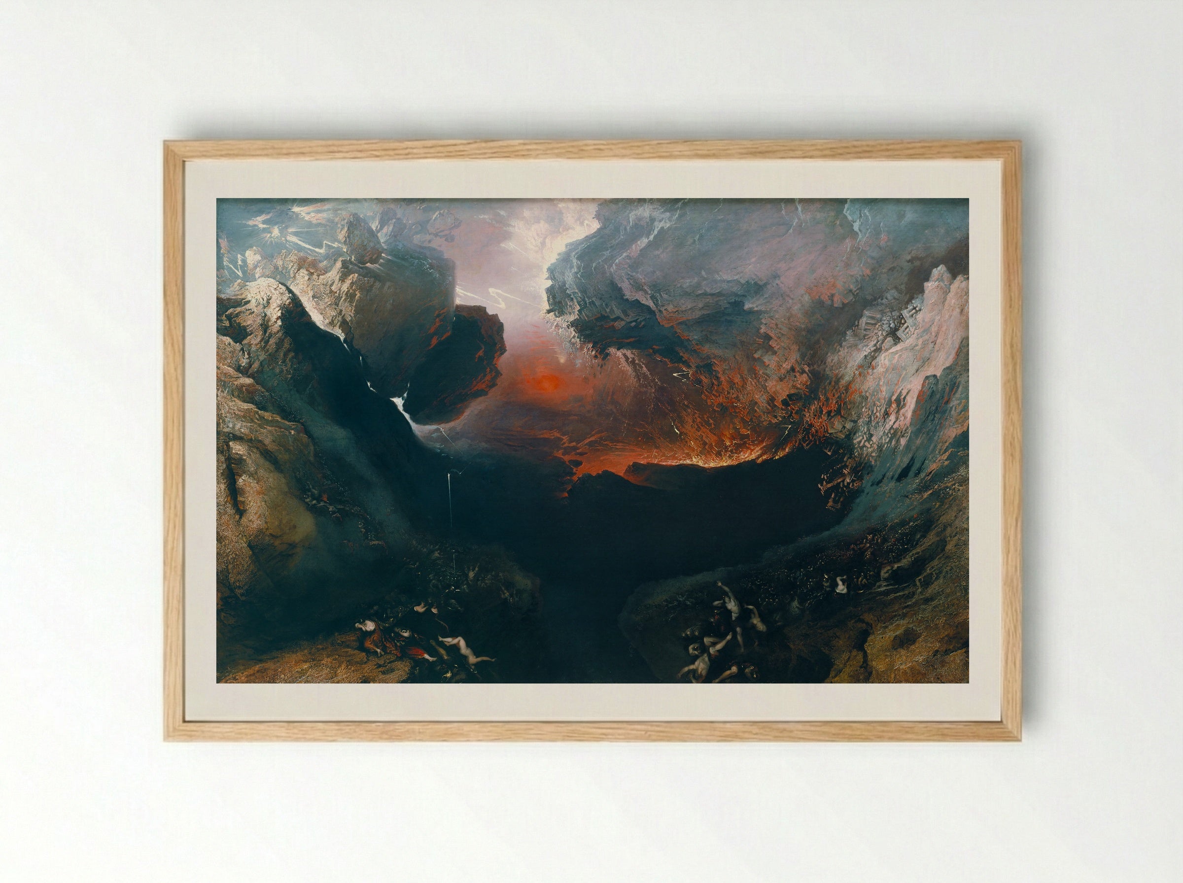 The Great Day of His Wrath - John Martin - Framed Print Wood