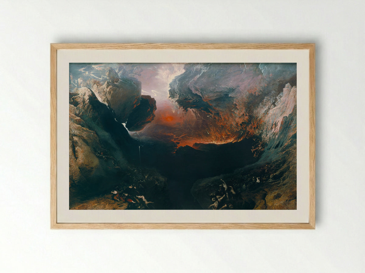 The Great Day of His Wrath - John Martin - Framed Print Wood