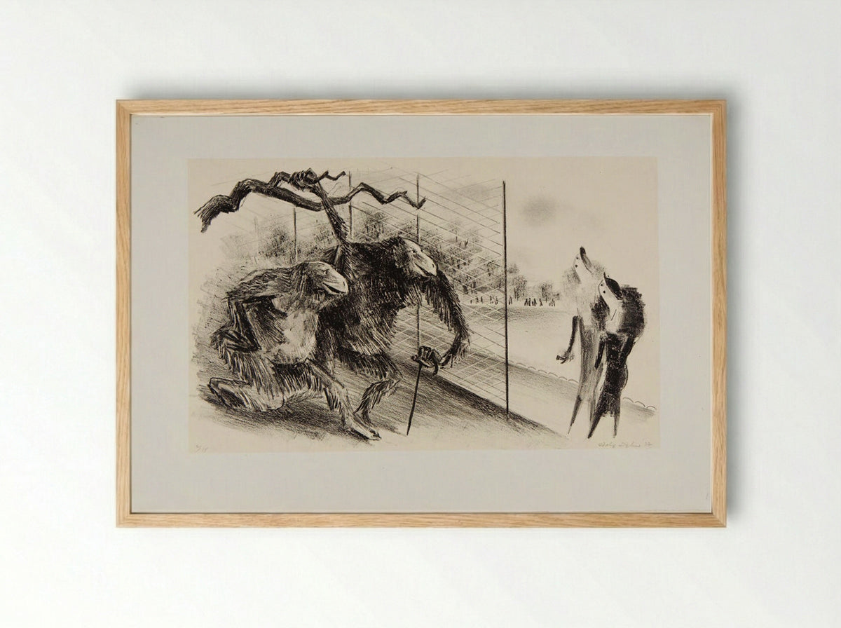 The Great Divide - Adolph Dehn - Framed Print Wood