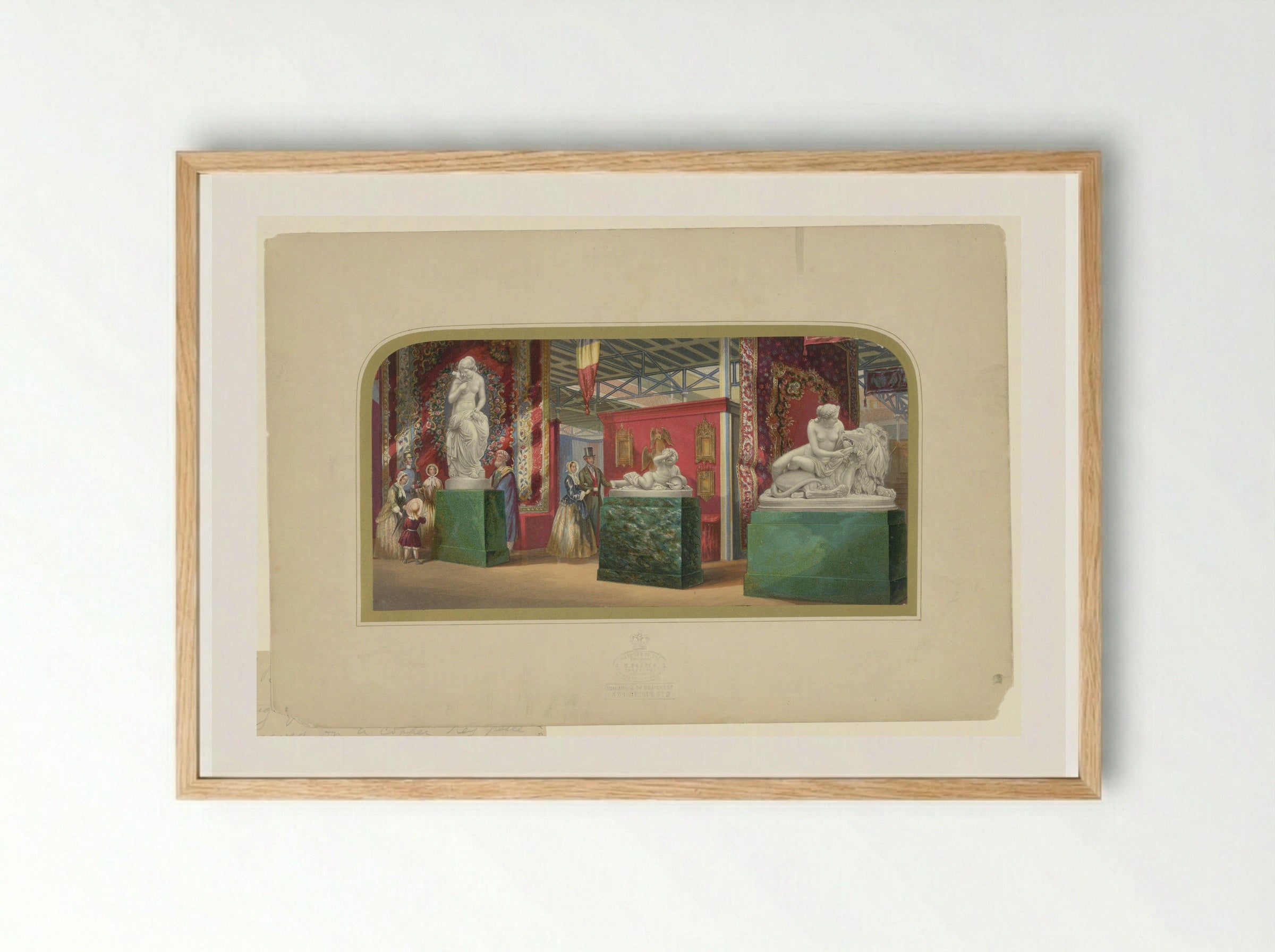The Great Exhibition (Interior) - George Baxter - Framed Print Wood