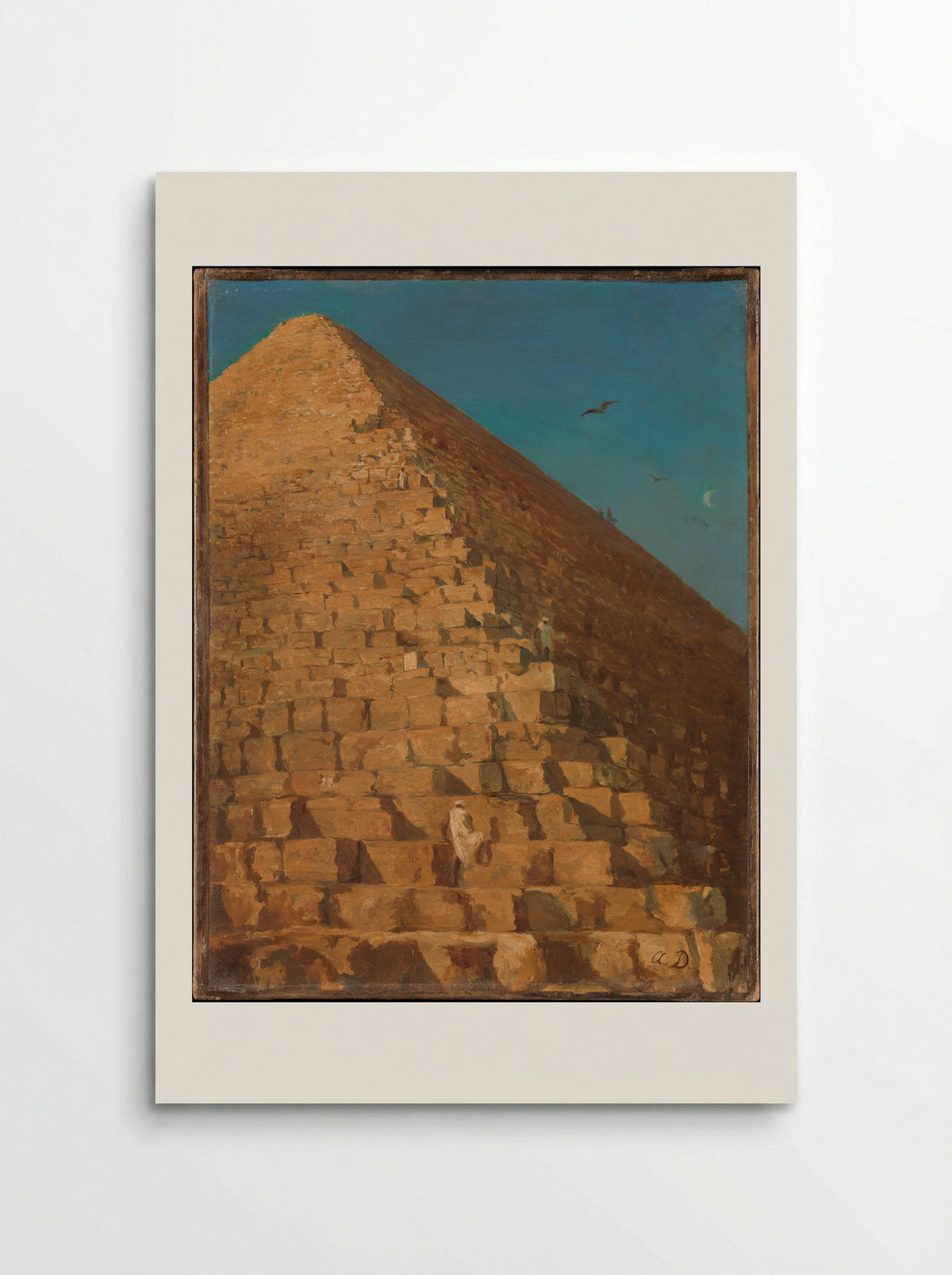 The Great Pyramid, Giza - Adrien Dauzats - Poster