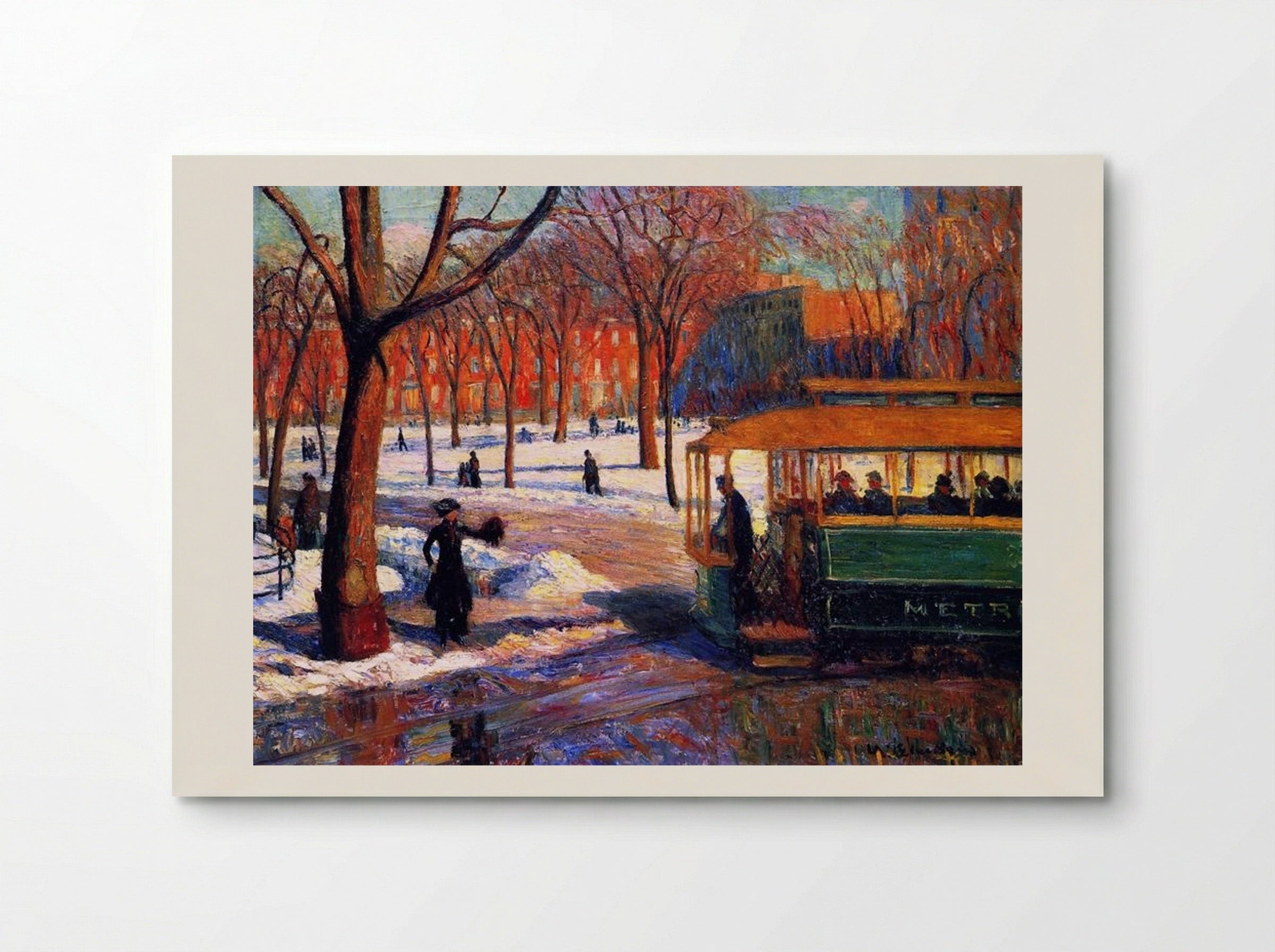 The Green Car - William James Glackens - Poster