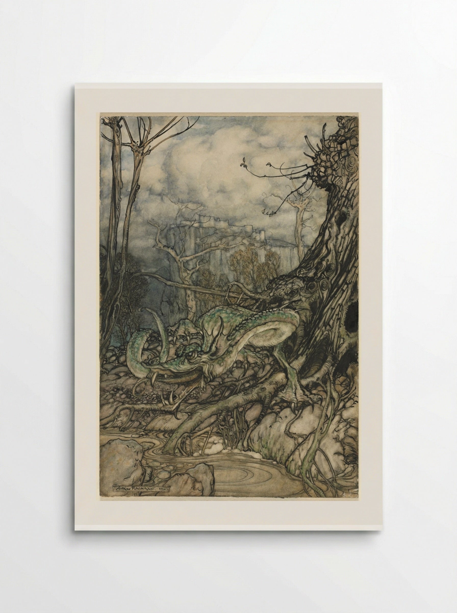 The Green Dragon - Arthur Rackham - Poster