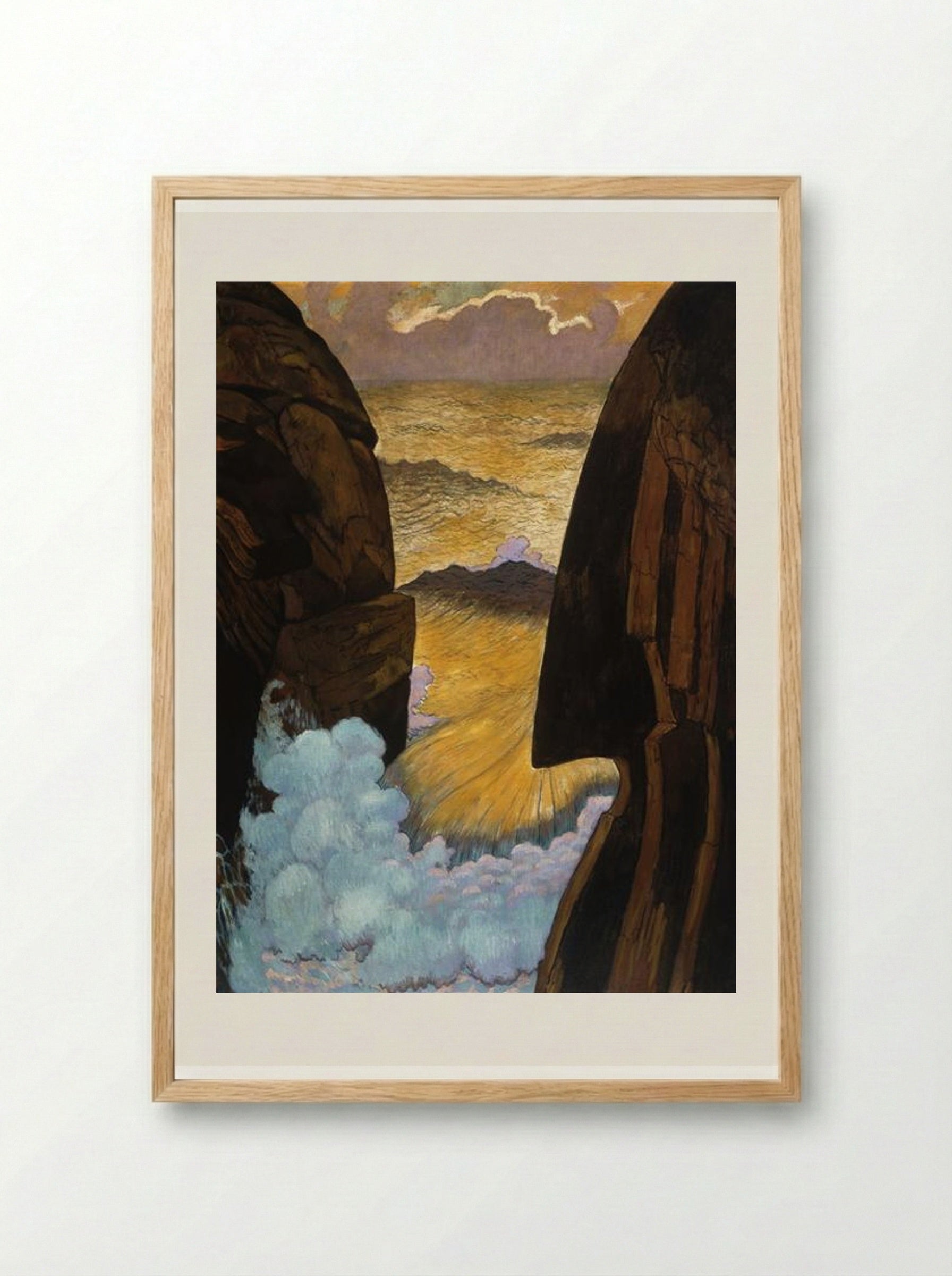 The Green Wave, Vorhor - Georges Lacombe - Framed Print Wood
